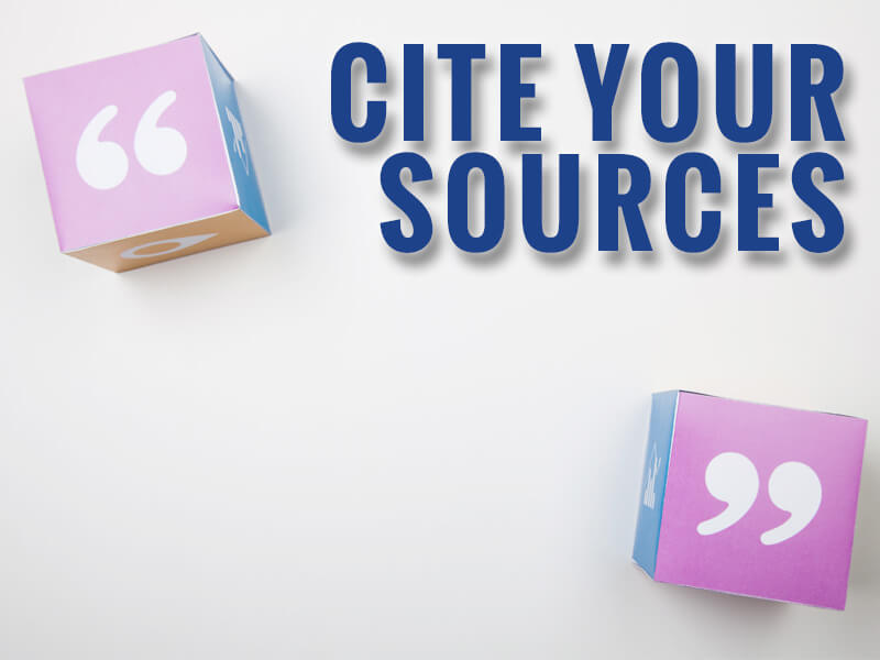 Cite Your Sources