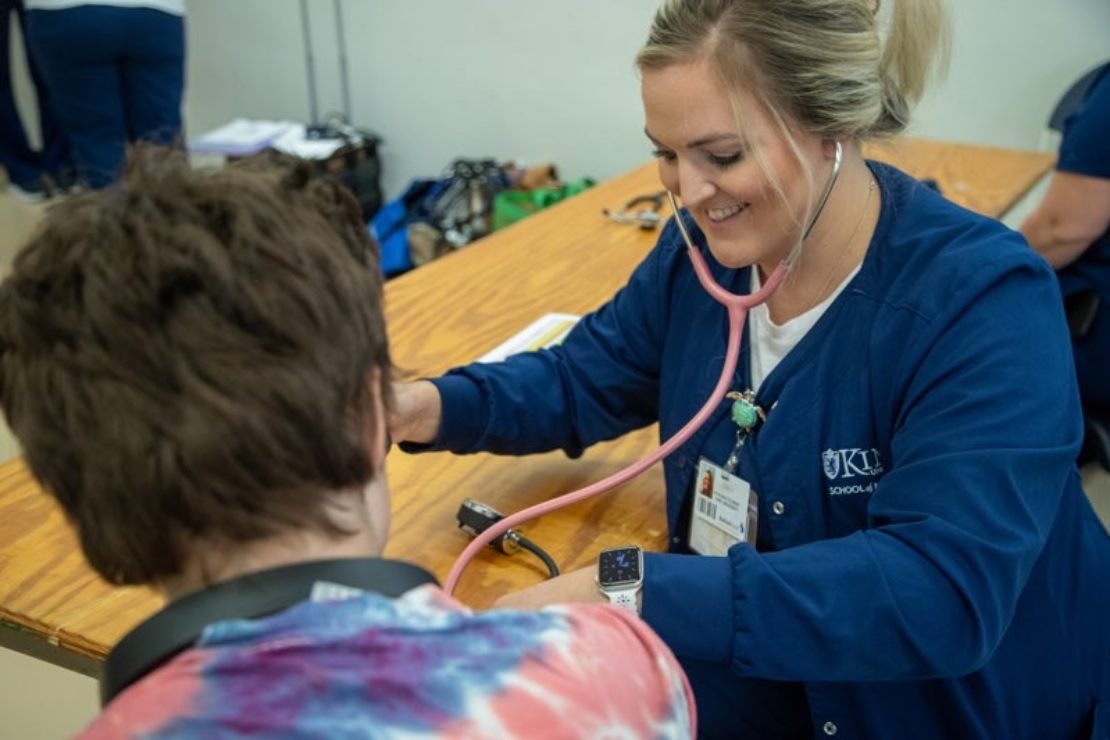 Students and faculty from King’s School of Nursing will be available to help conduct health screenings, offer training, and answer questions during the University’s first annual Health Fair. Open to the public and free of charge, the event is scheduled for Saturday, Nov. 5, at Kendricks Creek United Methodist Church in Kingsport.